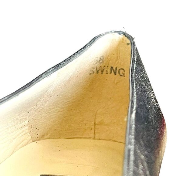 Vintage Bally Metallic Silver Pumps Heels Size 37/38 5.5 - Picture 5 of 7